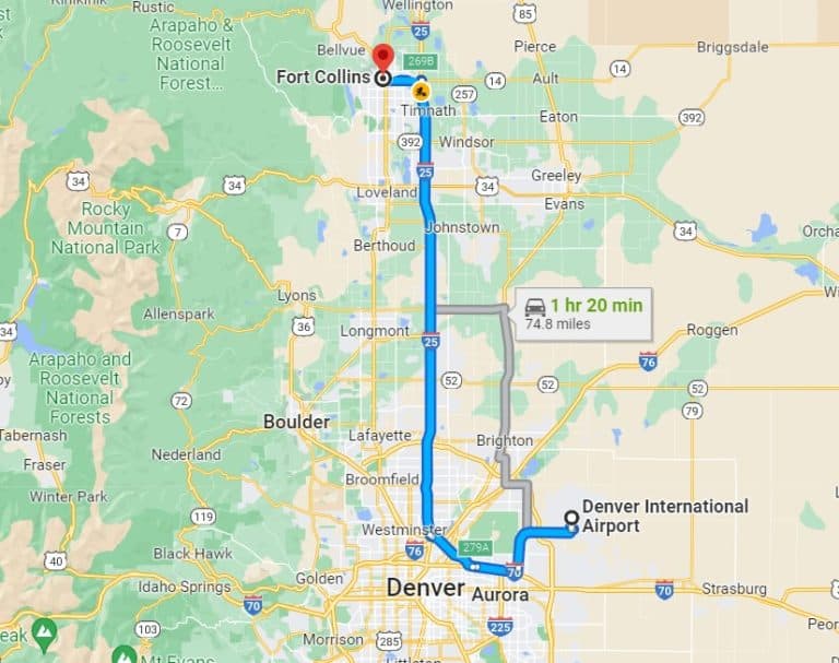 5 Ways to Get from Denver Airport - Den To Fort Collins No Toll 768x607
